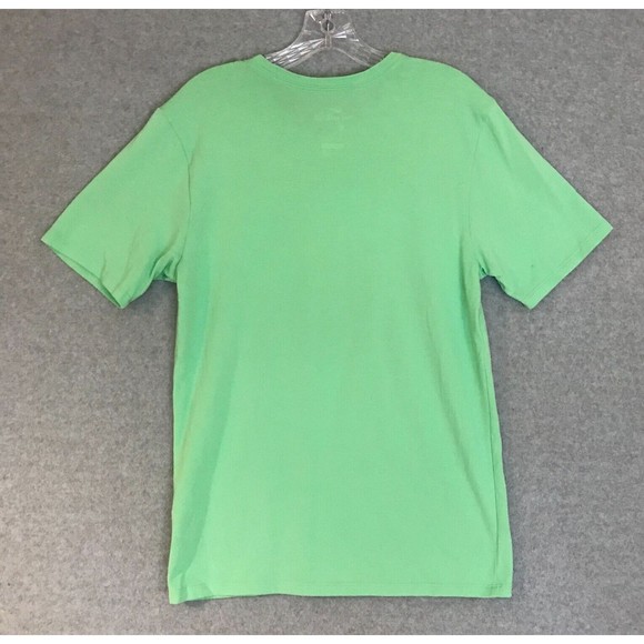 The Nike Tee Men’s Dri-Fit Shirt Mens Medium Center Big Letter Spell Out Green - Picture 2 of 6